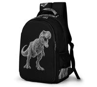 WECECE Dinosaur Backpack Lightweight Boys 9 Year Olds Animal Pattern Book Bag Girls Primary School Bookbag for Students 16.5 Inch Laptop Backpack Spring Outing