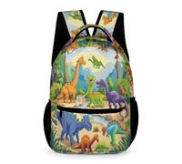 WECECE Dinosaur School Bag Nursery Primary Kids Primary for Boys and Girls 6-10 Years Cute Animal Backpack Year 2 Durable with Side Pockets Rucksack Daily Items Class Daily Use
