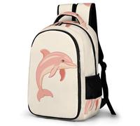 WECECE Dolphin Design Daypack Durable Students Age 10-16 Sea Creature Rucksack Boys School Years 5-9 Book Bag for Students 11.6 Inch Laptop Backpack Back to School Gift