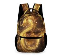 WECECE Dragon Motif Bookbag Preschool Primary Kids for Girls 6-10 Years Chinese Style Backpack for Boys Years 1-3 with Front Pocket Rucksack Daily Items Class Daily Use