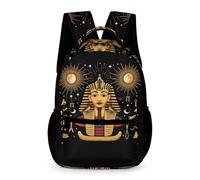 WECECE Egyptian Pharaoh Backpack Primary for Boys Age 11 Pharaoh School Backpack for Girls Years 3-5 Primary Kids Lightweight Daypack Books Water Bottle Spring Outing Travel