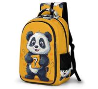 WECECE Fashion Panda Design Book Bag Kids Primary to Secondary Animal Print Rucksack Students 9 Year Olds Modern School Backpack Students 13.3 Inch Laptop Rucksack Travel