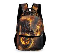 WECECE Flaming Motorcycle Rucksack Nursery Primary Kids for Boys Age 7 Moto School Bag for Girls Year 3 Durable Daily Daypack Front Pocket Side Pockets Autumn Trip Daily Use