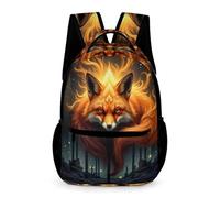 WECECE Fox Backpack Kindergarten to Primary Kids Primary for Boys 6-10 Years Animal Theme Bookbag for Girls Year 2 Lightweight Printed School Bag Books Water Bottle Class Daily Use