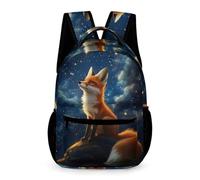 WECECE Fox Backpack Preschool Primary Kids Primary for Boys Age 7 Animal Theme School Backpack for Girls Year 1 Lightweight Durable Daypack Books Bottle Umbrella Spring Outing Travel