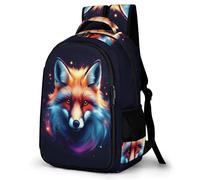 WECECE Fox Design School Backpack for Middle School Boys Rucksack Animal Fox Kids Bookbag Lightweight Back Pack Daily Daypack