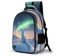 WECECE Fox Motif Boys Backpack School Bag for Elementary, Animal Fox Travel Backpack Secondary Rucksack for Boys