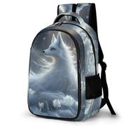 WECECE Fox Rucksack for Boys Ages 9-13 Fashion Backpack Animal Fox Pattern Backpack Kids Primary to Secondary Bookbag Kids and Teens 13.3 Inch Laptop Rucksack Autumn Trip