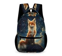 WECECE Fox Rucksack Kindergarten to Primary Kids Children for Boys Age 9 Animal Fox School Backpack for Girls Years 2-4 Lightweight Durable Bookbag Books Water Bottle School Trips Travel