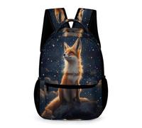 WECECE Fox Rucksack Kindergarten to Primary Kids Kids for Boys Age 7 Animal Fox Backpack for Girls Years 2-5 Lightweight Printed Bookbag Books Bottle Umbrella Travel Outdoor Daily Use