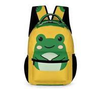 WECECE Frog Backpack Kindergarten to Primary Kids Kids for Boys 7-13 Years Cute Animal School Backpack for Girls Years 4-6 Durable School Bag Books Bottle Umbrella Outdoor Day Trips