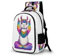 WECECE Funny Alpaca Design Rucksack Children 8-12 Year Olds Animal Print School Bag Teens School Years 5-9 Cool Backpack for Teens 13.3 Inch Laptop Rucksack Birthday Gift