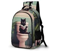WECECE Funny Cat Casual Daypack for Girls,Teens Elementary Kitten School Backpack,Primary Book Bags for Teens