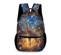 WECECE Giraffe Pattern Rucksack for Boys and Girls 9-13 Years Animal School Backpack Year 4 Primary Kids Lightweight Durable Backpack Books Bottle Umbrella School Trips Travel