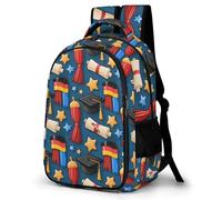 WECECE Graduation Theme Casual Daypack for Girls,Teens Elementary Germany Flag School Backpack,Primary Book Bags for Teens