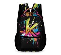 WECECE Graffiti Bookbag Students for Boys 10-13 Years Colourful School Backpack for Girls Year 1 Primary Kids Lightweight Durable Rucksack Front Pocket Side Pockets Class Daily Use