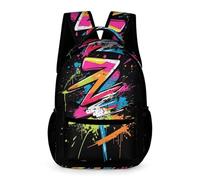 WECECE Graffiti Daypack Preschool Primary Kids Students for Boys Age 7 Colourful School Backpack for Girls Year 1 with Front Pocket Bookbag Books Bottle Umbrella Outdoor Day Trips