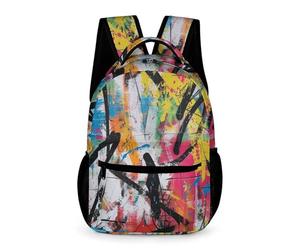 WECECE Graffiti School Backpack for Primary Toddler School Boys Memphis Style Rucksack Kids Bookbag Lightweight Back Pack Daily Daypack