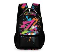 WECECE Graffiti School Backpack Nursery Primary Kids Kids for Boys Age 8 Colourful Daypack for Girls Years 1-2 Durable Daily Rucksack Front Pocket Side Pockets Back to School Gift