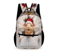 WECECE Guinea Pig 3D School Backpack Girls Age 6 Primary Kids Cute Dutch Pig Book Bag Year 1 Boys Everyday Daypack Rucksack 43x32x15cm for Autumn Trip Outdoor Books Notebooks