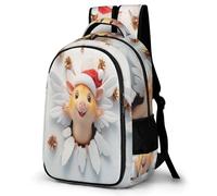 WECECE Guinea Pig Bookbag for Girls Age 7 Fashion School Bag Cute Dutch Pig School Backpack Teens Year 8 Book Bag Kids and Teens 11.6 Inch Laptop Backpack Spring Outing