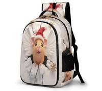 WECECE Guinea Pig Rucksack Boys Age 10-16 Cute Dutch Pig Backpack Kids Year 9 Cool School Backpack for Kids and Teens Spring Outing Spring Outing Autumn Trip Daily Use