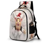 WECECE Guinea Pig School Backpack for Boys Ages 8-12 Stylish Kawaii Animal Bookbag Girls Secondary School Backpack Kids and Teens 13.3 Inch Laptop Rucksack Spring Outing