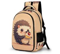 WECECE Hedgehog Design Rucksack Children 8-12 Year Olds Cute Little Animal School Bag Teens School Years 5-9 Cool Backpack for Teens 13.3 Inch Laptop Rucksack Birthday Gift