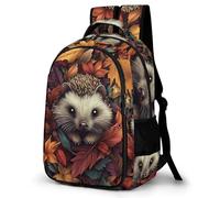 WECECE Hedgehog School Backpack Kids Age 14 Cute Little Animal Book Bag Students Year 4 Lightweight Backpack for Kids and Teens Daily Use Hiking Day Trips Birthday Gift