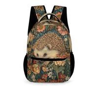 WECECE Hedgehog School Bag Kids Ages 8-12 Years Primary Kids Cute Little Animal Backpack Year 3-7 Teens Large Rucksack Daypack 43x32x15cm for Outdoor Day Trips Books Notebooks