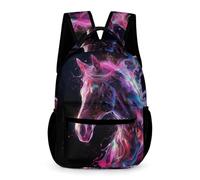 WECECE Horse Backpack for Girls School Bags Animal Horse Rucksack for Kids Boy Elementary Middle School Small Travel Hiking Sports Bookbags Durable