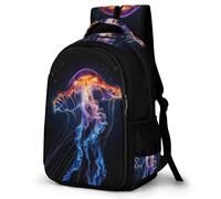 WECECE Jellyfish Bookbag Kids 7-11 Year Olds Marine Life School Backpack Students Year 9 Cool Daypack for Kids and Teens Birthday Gift Spring Outing Autumn Trip Daily Use
