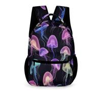 WECECE Jellyfishs Rucksack Year 4 Primary Kids for Boys Girls 8-12 Years Ocean Creature Daypack Durable with Side Pockets Backpack Books Stationery Bottle Class Daily Use