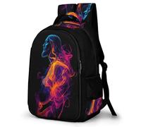 WECECE Jesus Print School Backpack Kids Age 14 Jesus Christian Book Bag Students Year 4 Lightweight Backpack for Kids and Teens Daily Use Hiking Day Trips Birthday Gift