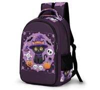 WECECE Kawaii Girls Backpack Kitten for Kids School Bag Halloween Theme Cat Childrens Backpacks for Boys,Bookbag Kitten Rucksack