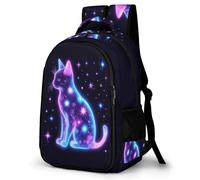 WECECE Kawaii Girls Backpack Kitten Print for Kids School Bag Cat Childrens Backpacks for Boys,Bookbag Kitten Print Rucksack