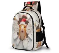 WECECE Kawaii Guinea Pig Backpack Children Primary to Secondary Cute Animal Rucksack Teens Age 16 Durable School Backpack Students 14 Inch Laptop School Bag Autumn Trip