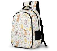 WECECE Kids Animals Rucksack 8-13 Year Olds, Girls School Bag Boys Cute Little Animals Daypack Lightweight Stylish for Year 7-10 and Outdoor Travel Spring Trip