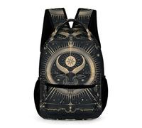 WECECE Kids Aries Zodiac Backpack Age 9 Students for Boys Girls Sheep Pattern School Backpack Years 1-2 Durable Daypack Books Stationery Bottle Travel Outdoor Daily Use
