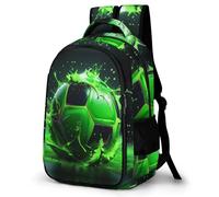 WECECE Kids Back Pack Soccer Ball, School Backpack, Boys Girls Primary School Bag, Rucksack Football Motif, Casual Daypack, Book Bag for Campus Sports Outdoor Travel