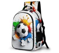 WECECE Kids Back Pack Soccer, School Backpack, Boys Girls Primary School Bag, Rucksack Football, Casual Daypack, Book Bag for Campus Sports Outdoor Travel