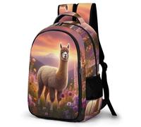 WECECE Kids Backpack Alpaca for School Bookbag Boys Girls School Bags Animal LlamaChildren Daypack