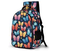 WECECE Kids Backpack Butterfly Girls School Bag Butterflies Pattern Back Pack for Girls 7 8 9 10 12 Years Old Children's Backpacks Large Travel Bookbag