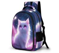 WECECE Kids Backpack Cat Design, Lightweight School Bag for Girls Boys Cute Toddler Backpack Preschool Rucksack Bag with Kitten