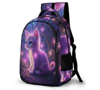 WECECE Kids Backpack Cat Girls School Bag Kitten Back Pack for Girls 7 8 9 10 12 Years Old Children's Backpacks Large Travel Bookbag