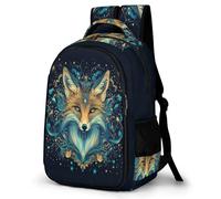 WECECE Kids Backpack Fox Pattern, Lightweight School Bag for Girls Boys Cute Toddler Backpack Preschool Rucksack Bag with Animal Motif