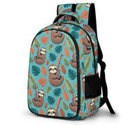 WECECE Kids Backpack Funny Sloth Girls School Bag Cute Animal Back Pack for Girls 7 8 9 10 12 Years Old Children's Backpacks Large Travel Bookbag