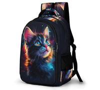 WECECE Kids Backpack Girls Boys, Cute School Bag Cute Cat Rucksack for Primary/Elementary School Bookbag with Kitten