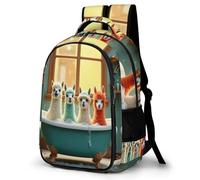 WECECE Kids Backpack Girls Boys, Cute School Bag Kawaii Llama Pattern Rucksack for Primary/Elementary School Bookbag with Alpaca