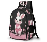 WECECE Kids Backpack Girls Boys, Cute School Bag Rabbit Rucksack for Primary/Elementary School Bookbag with Animal Bunny